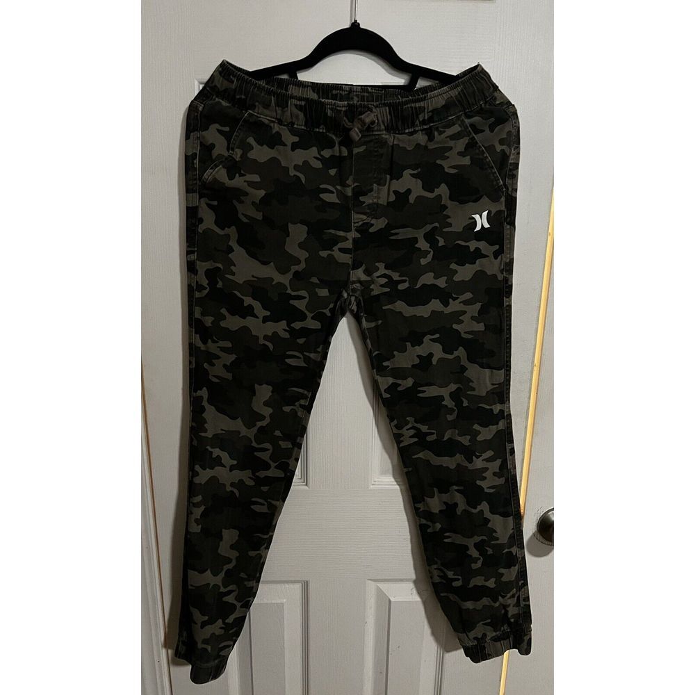 Hurley Boy's Performance Cotton Twill‎ Jogger Green Camo Large
